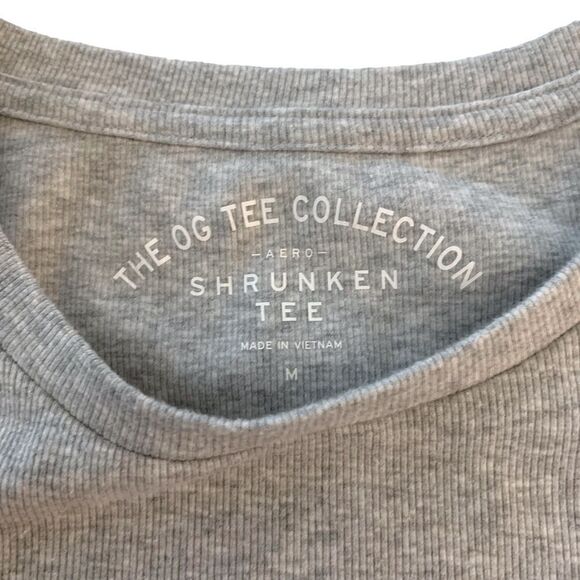 Aeropostale Ribbed OG Shrunken Tee - Picture 4 of 5